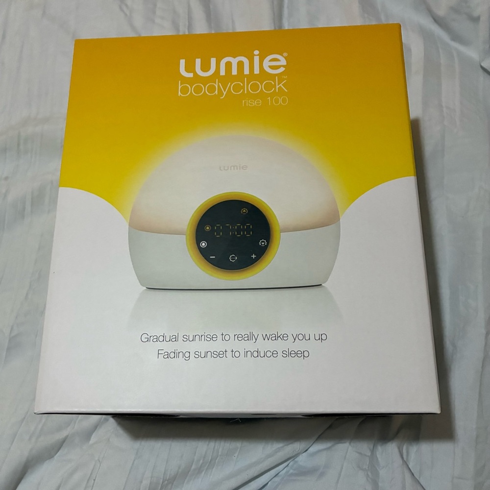 Lumie Bodyclock Rise 100 Wake-Up Light - Gradual Sunrise and Fading Sunset Sleep